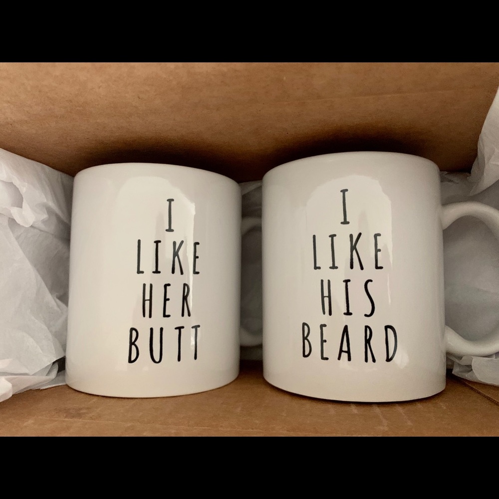 I Like Her Butt I Like His Beard - Mug Set